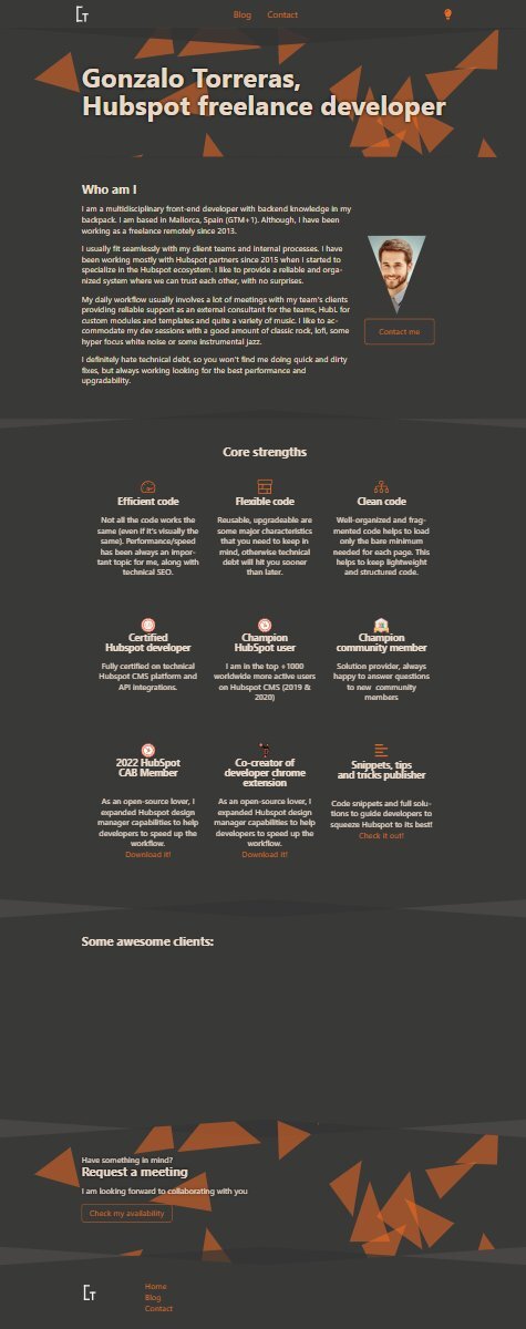 The previous Gonzalo Torreras website